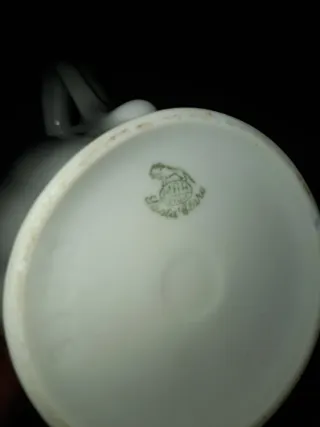 Cafetera y lechera Santa Clara porcelana