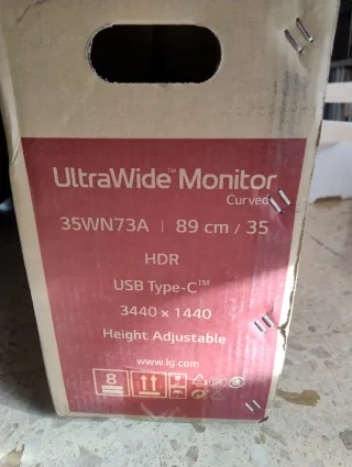 Monitor LG Ultrawide 35WN73A Negro
