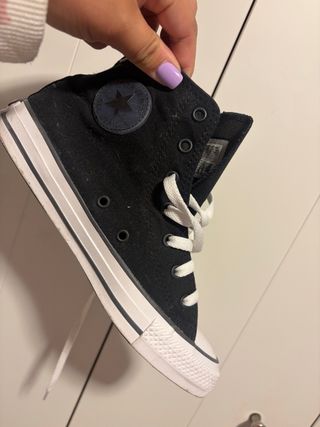 Converse Negras Unisex Talla 38