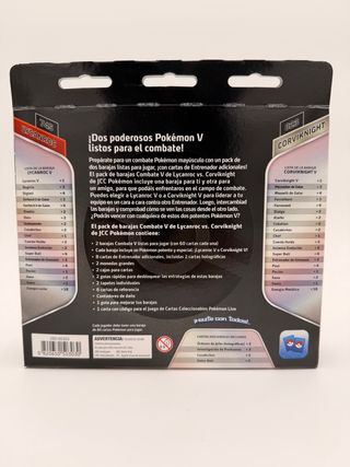 Pokémon Caja Combate V Lycanroc vs Corviknight