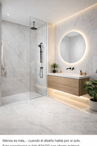 Azulejo porcelánico efecto mármol