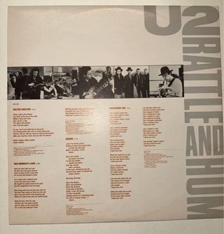 Doppio Vinile U2 Rattle And Hum