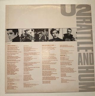 Doppio Vinile U2 Rattle And Hum