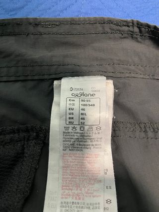 Pantalón técnico montaña Quechua Talla 46