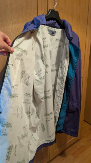 Chaqueta Vintage Karhu Azul/Morado Talla XL