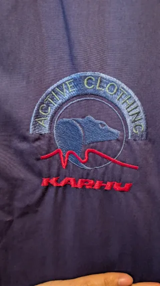 Chaqueta Vintage Karhu Azul/Morado Talla XL