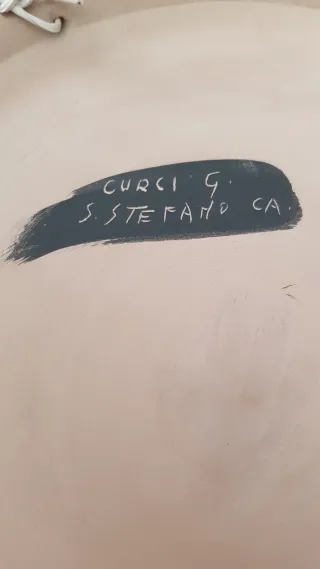 Grande Piatto Ceramica Siciliana Decorato