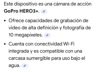 Cámara GoPro Hero3+ Plata