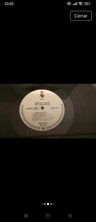 1a edicion LP Mötley Crüe Dr. Feelgood
