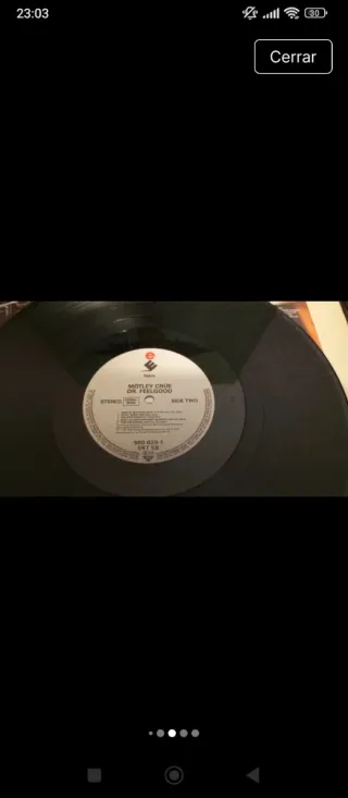 1a edicion LP Mötley Crüe Dr. Feelgood
