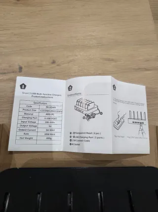 Estación Carga USB Múltiple Nueva