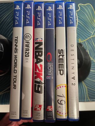 Lote 6 Juegos PS4: Tennis, FIFA, NBA, Golf, Steep,