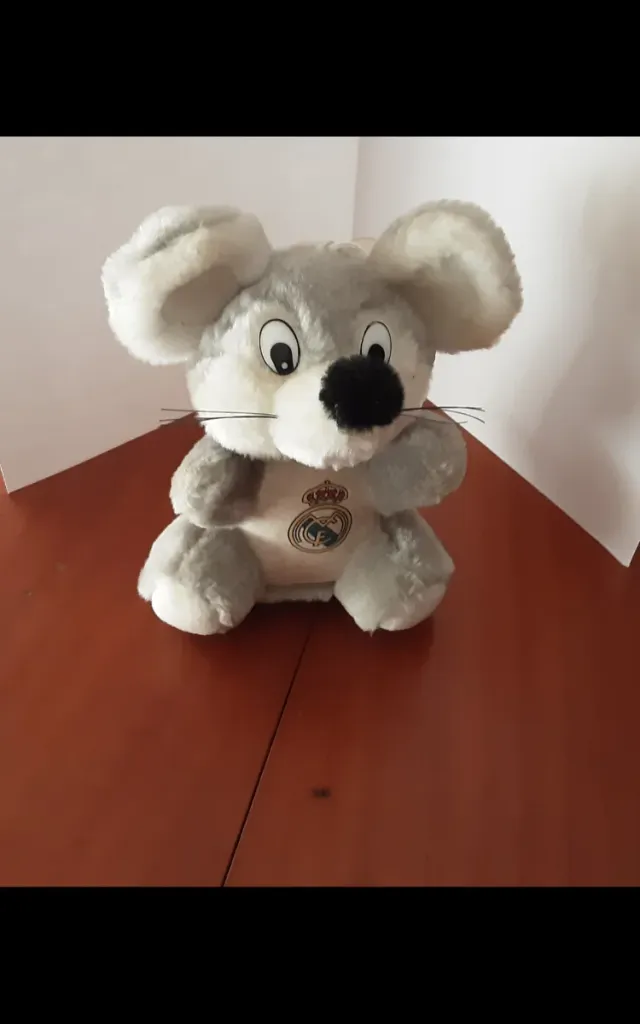 PELUCHE RATÓN REAL MADRID FC Para Cristal