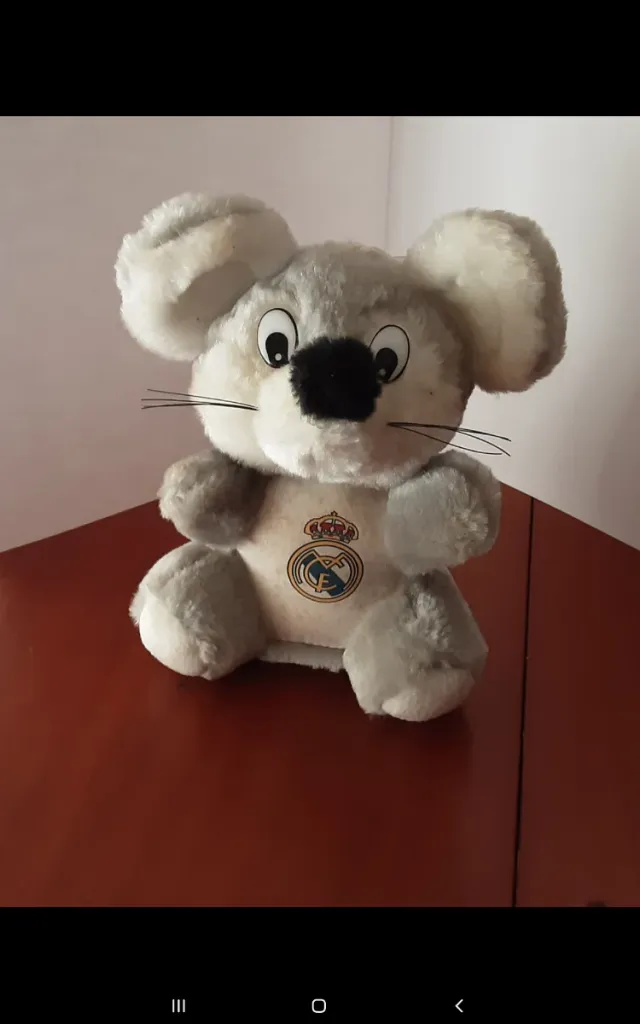 PELUCHE RATÓN REAL MADRID FC Para Cristal