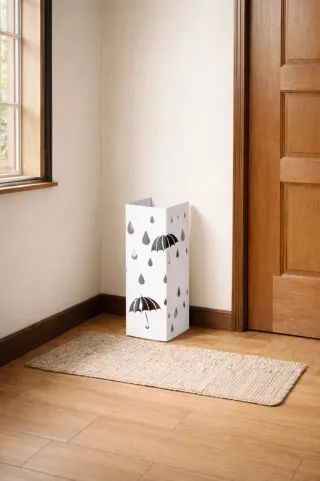 Supporto per ombrelli LEDREM bianco