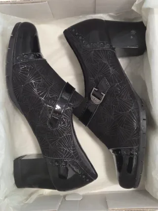 Zapatos Pitillos Negros Piel Talla 38