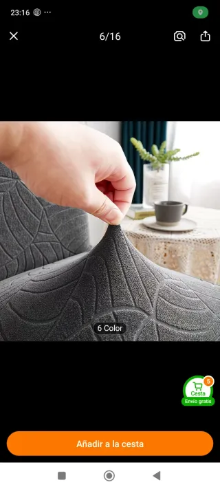 Fundas  ajustables para sillas de comedor (6 unida