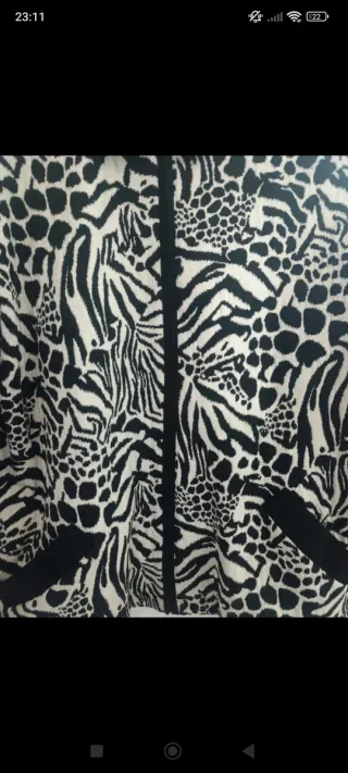 Chaqueta estampada cebra y leopardo