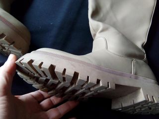 Botas IDEAL SHOES lluvia agua PLATAFORMA beige 38