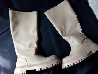 Botas IDEAL SHOES lluvia agua PLATAFORMA beige 38