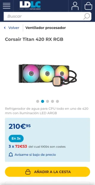 Corsair iCUE LINK TITAN 420 RX RGB