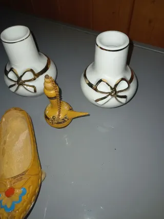 Miniature decorative: 2 vasi e 2 zoccoli