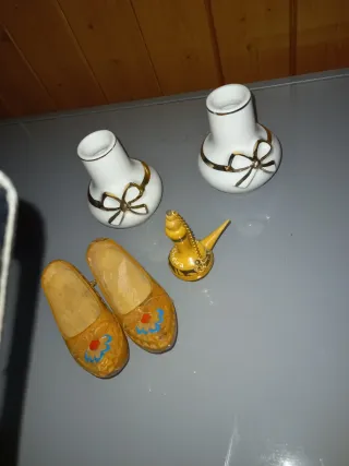 Miniature decorative: 2 vasi e 2 zoccoli