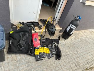 Botella buceo 15L Mares + regulador