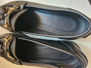 Mocasines de piel negros