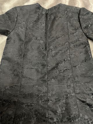 Mantilla y Vestido Negro bordado