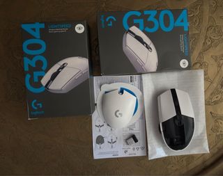 2x Ratones Logitech G304 Blancos