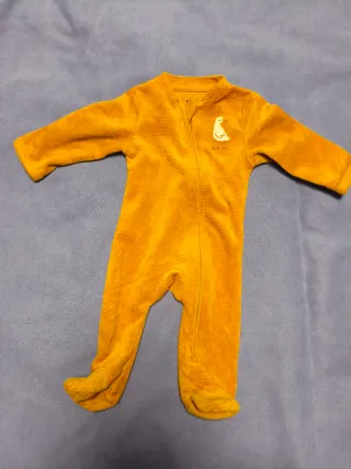 Pijama de terciopelo para bebé talla 1 mes (56cm)