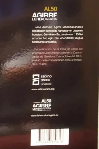 Al 50 Agirre, book