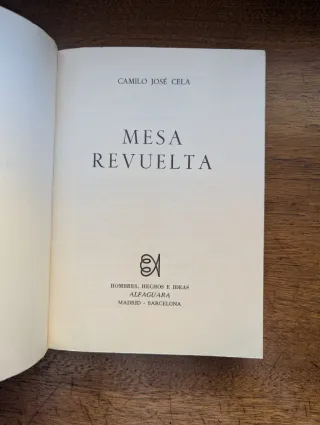 Mesa revuelta - Camilo José Cela