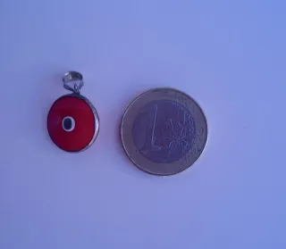 Colgante Plata Ojo Rojo