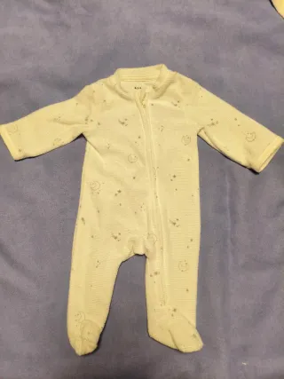 Pijama terciopelo bebé 1 mes (56cm)