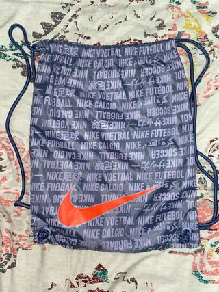 Mochila Nike Heritage Cordones Gris Naranja