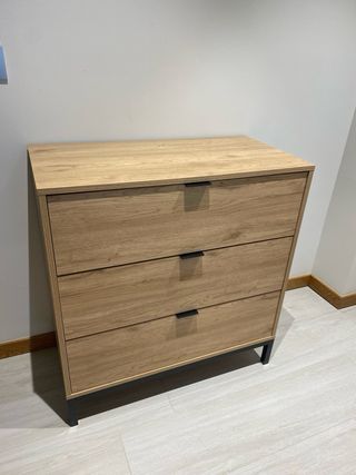 Cómoda Indigo Banak Madera y Tiradores en Metal