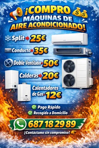 Máquinas de aire acondicionado y calderas