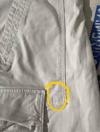 Pantalon Cargo Blancos