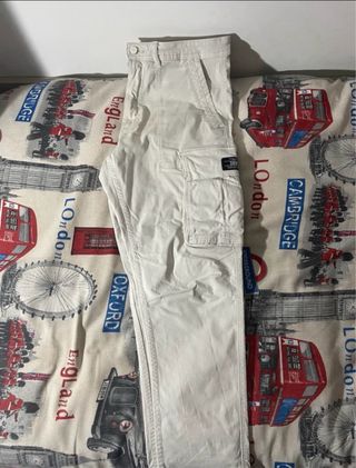 Pantalon Cargo Blancos