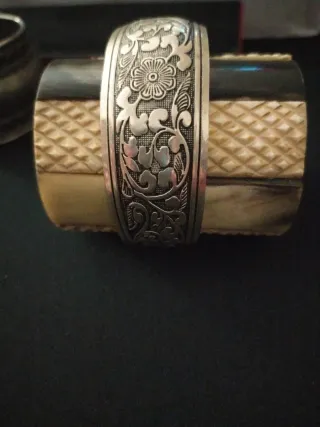 Bracciali antichi metallo argentato