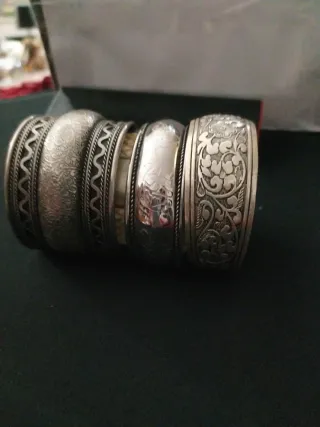 Bracciali antichi metallo argentato