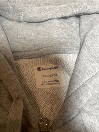 Chaqueta Champion Gris con Cremallera
