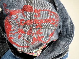 Desigual Gonna Denim Patchwork Fiori Taglia 42