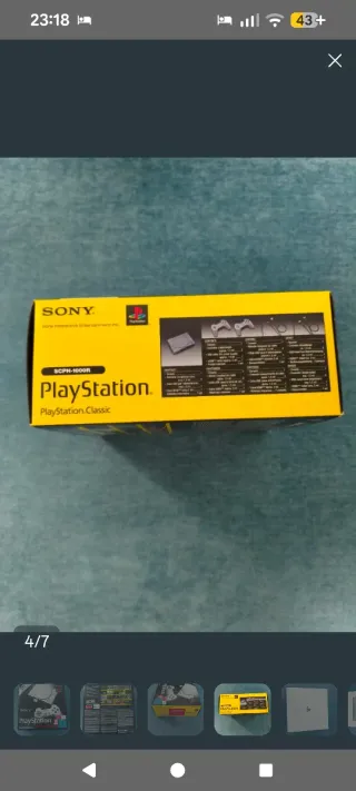 PlayStation Classic Sony con 100 juegos en español