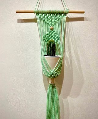 Portavasi in Macramè Fatto a Mano