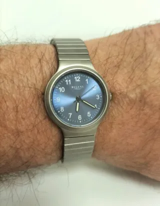 Orologio Regent Titanio Anallergico Blu