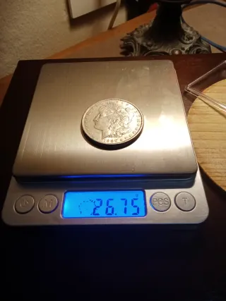 Dólar Morgan Plata 1886