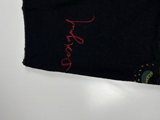 Gonna Desigual Nera Ricamata Floreale EU 40
